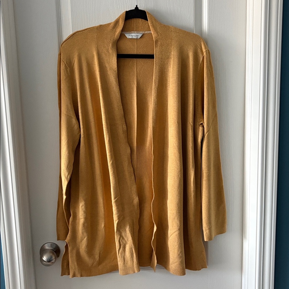 Denver Hayes Women's Cardigan in Rich Golden colour.